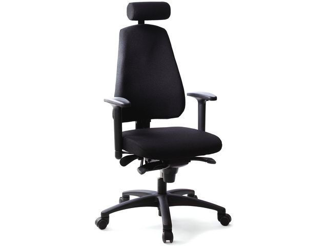 LANAB DESIGN Kontorsstol LD6340 svart u svankstöd, st