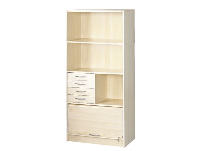 LANAB DESIGN Skåp jalusi lådor H172,5cm björklaminat, st