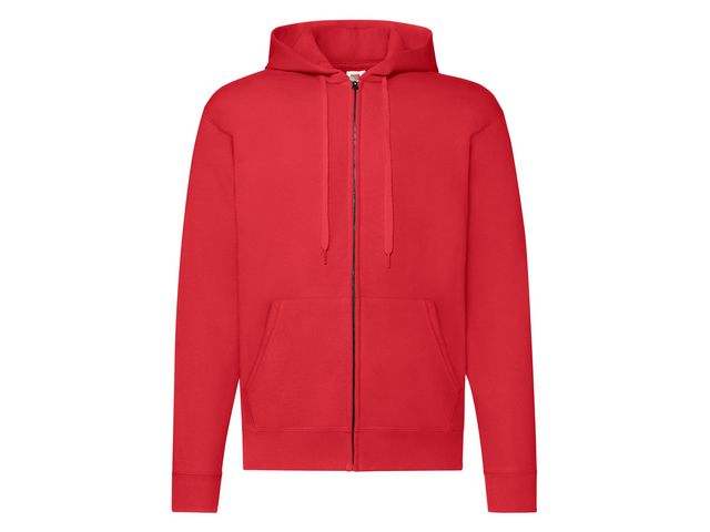 FRUIT OF THE LOOM Zip Hoodie röd 2XL, st