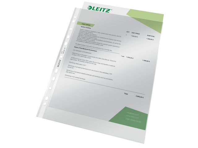 Leitz Plastficka PP 0,075 A4 Box, fp om 100 st