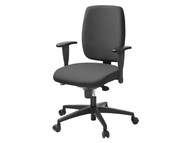 LANAB DESIGN Kontorsstol LD6135 grå m armstöd, st