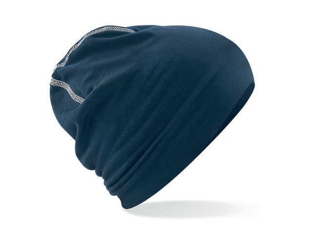 FRUIT OF THE LOOM Beanie marin/vit onesize, st