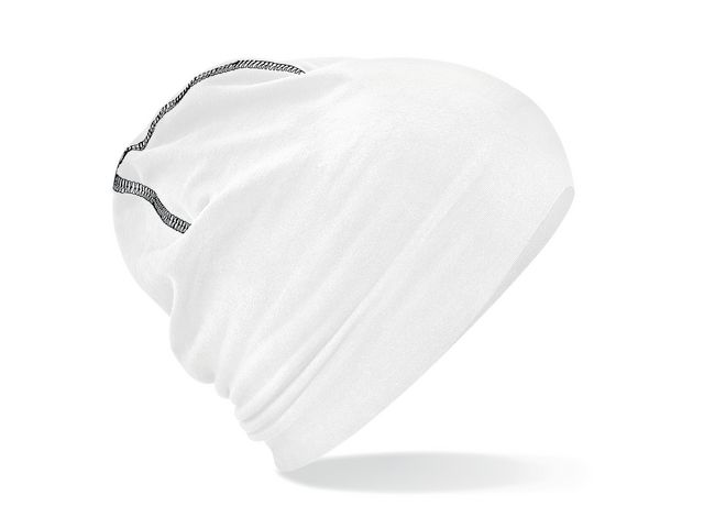 FRUIT OF THE LOOM Beanie vit/svart onesize, st