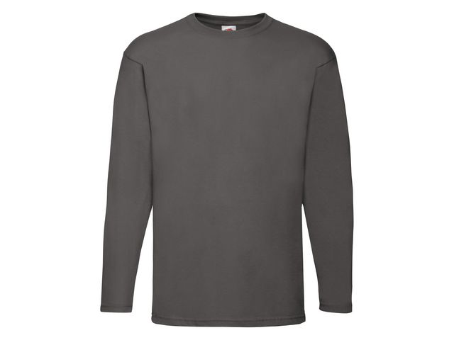 FRUIT OF THE LOOM T-shirt Långärmad antracitgrå M, st