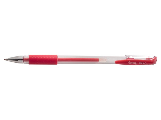 Lyreco Gelpenna 0,7mm röd, st
