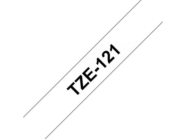 Brother Tape TZE121 9mm svart på klar, st