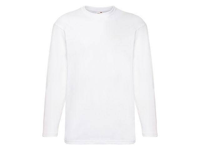 FRUIT OF THE LOOM T-shirt Långärmad vit 4XL, st