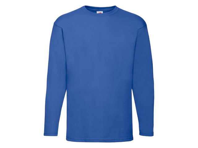 FRUIT OF THE LOOM T-shirt Långärmad kungsblå S, st
