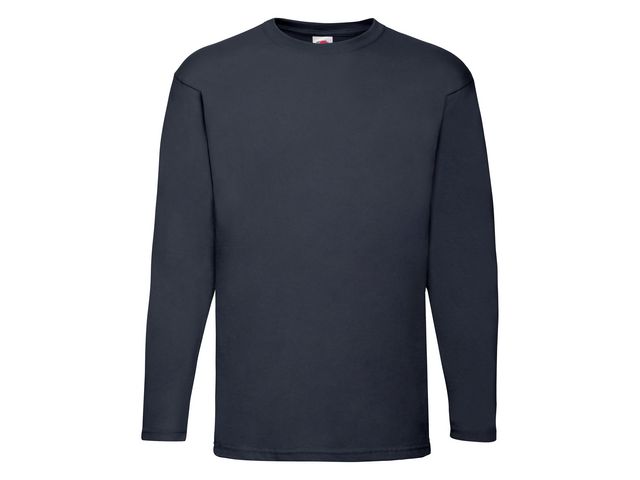 FRUIT OF THE LOOM T-shirt Långärmad marin 3XL, st