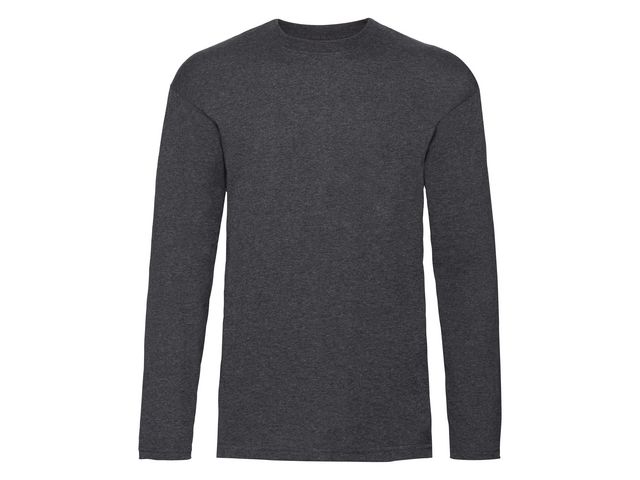 FRUIT OF THE LOOM T-shirt Långärmad mörkgrå 2XL, st