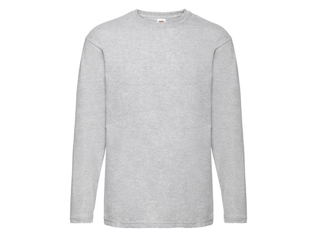 FRUIT OF THE LOOM T-shirt Långärmad gråmelange M, st
