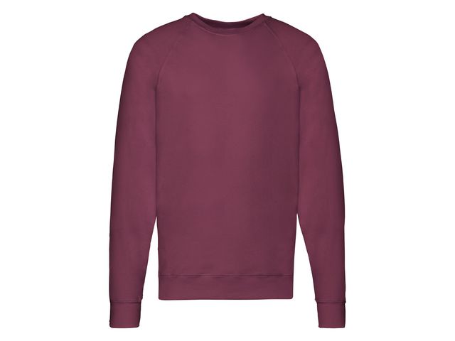 FRUIT OF THE LOOM Sweatshirt vinröd L, st