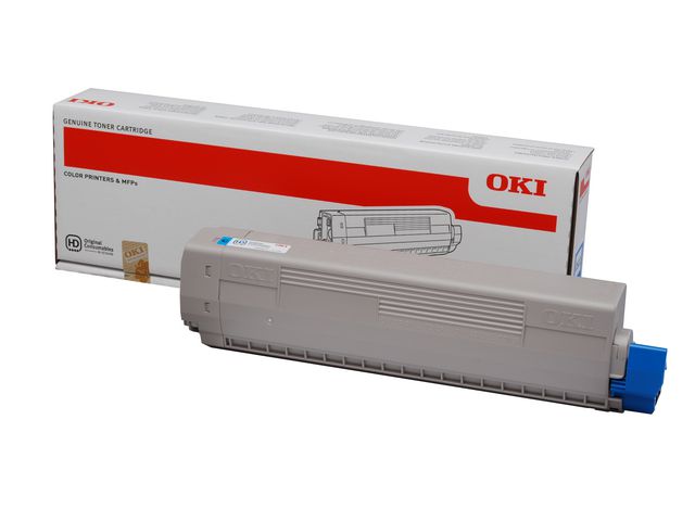 OKI Toner, C822, cyan, 44844615, st