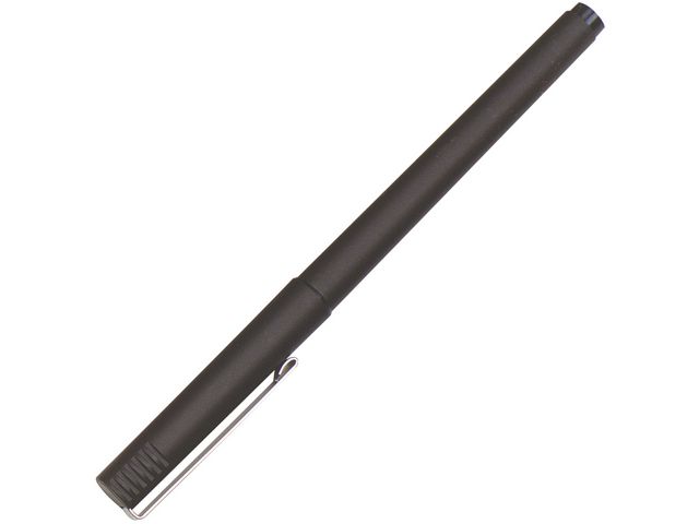Uni-Ball Kulspetspenna Micro UB-120, tunn spets på 0,5 mm, svart pennkropp, svart bläck, st