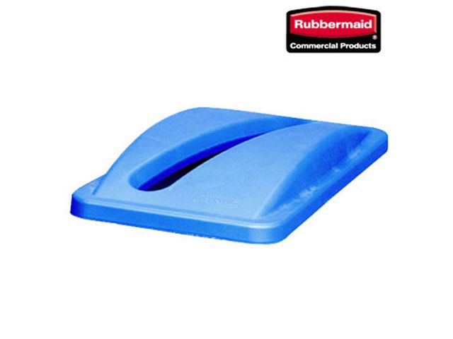 Rubbermaid Commercial Products Slim Jim papperskorgslock, blå, 288 x 512 x 70 mm, st