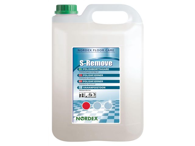 NORDEX Golvpolishborttagning S-Remove för linoleum-, plast- och stengolv, 5 l, st