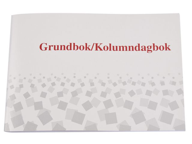Burde Grundbok/Kolumndagbok A4 liggande, st