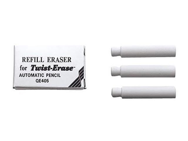 Pentel Radergummi Twist Erase, fp om 3 st