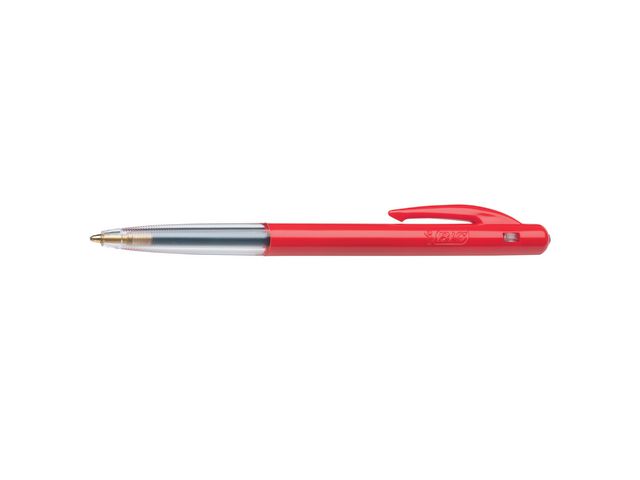 BIC® M10 Clic™ indragbar kulspetspenna, mediumspets på 1 mm, rött skaft, rött bläck, st