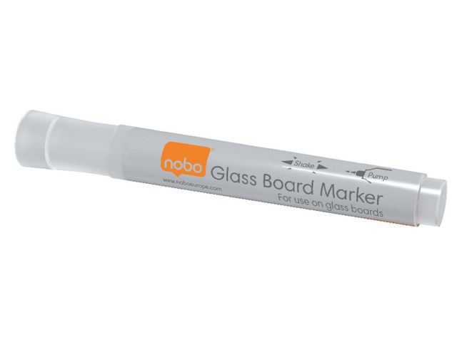 Nobo Whiteboardpenna glas vit 4/FP, fp om 4 st