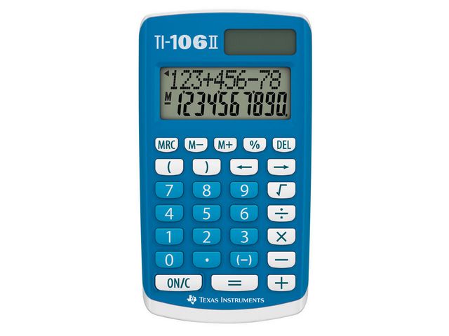 TEXAS INSTRUMENTS Grundskoleräknare TI-106 II, st