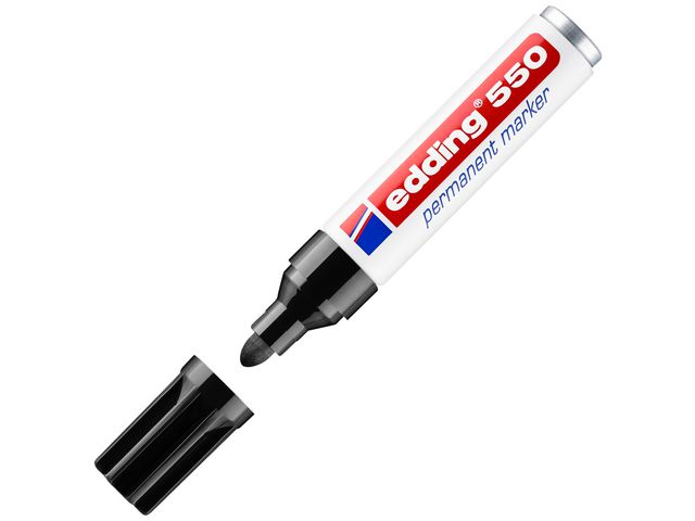 edding Märkpenna Permanent 550 med 3 - 4 mm, svart, st