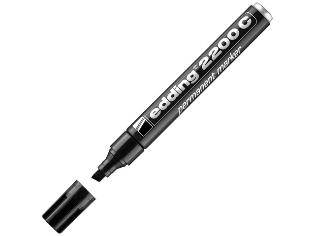 edding Märkpenna 2200 C, permanent, med snedskuren spets, 1–5 mm, svart, st