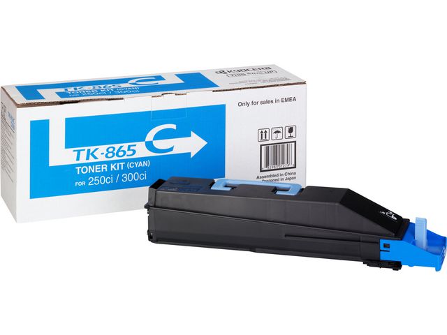KYOCERA Toner, 865C, cyan, singelförpackning, 1T02JZCEU0, st