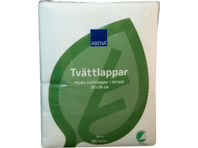 ABENA Tvättlapp Airlaid 20x26cm, fp om 180 st