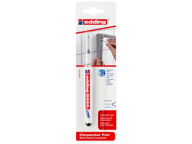 edding Märkpenna 8850 permanent 0,7 - 1 mm, svart, st