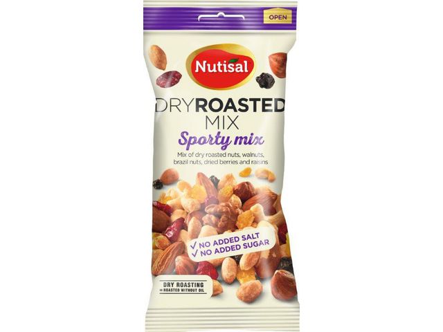 NUTISAL Nötter Sporty mix non salted 60g, fp om 60 g