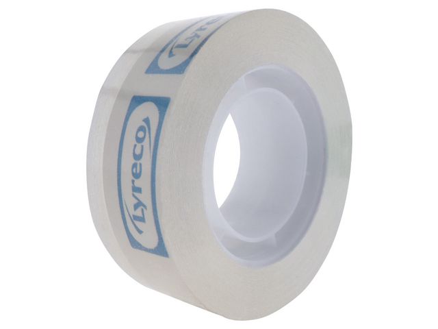 Lyreco Kontorstejp 33mx19mm crystal 8/FP, fp om 8 rullar