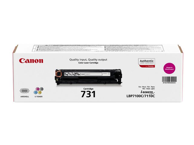 Canon Toner 731 M, 6270B002, magenta, singelförpackning, st