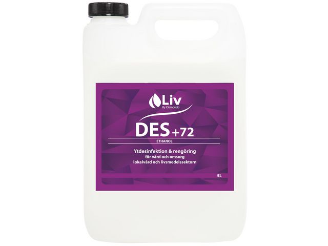 Liv Ytdesinfektion Des +72 5L, flaska om 5 l