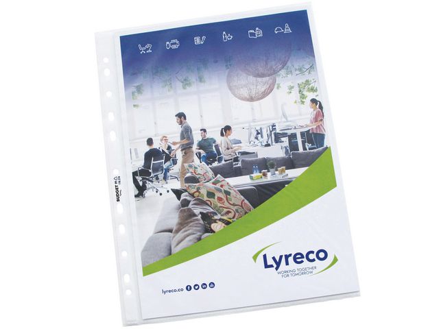Lyreco BUDGET Plastficka 0,055präg, fp om 100 st