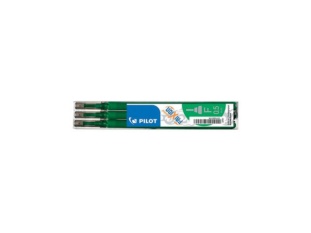 Pilot FriXion, refill för gelpenna, tunn spets på 0,5 mm, lila bläck, fp om 3 st