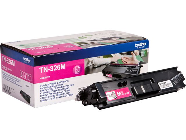Brother Toner, 326M, hög kapacitet, magenta, singelförpackning, TN326M, st