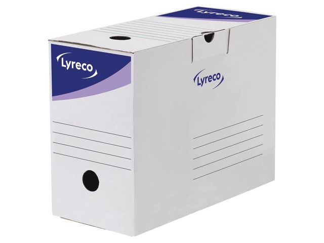 Lyreco Arkivbox 350x250x530mm vit, fp om 10 st