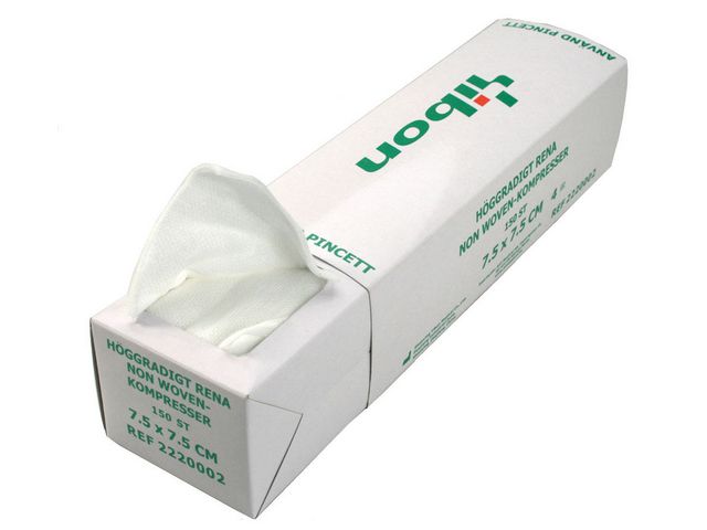 yibon Kompress NW i A8/FP 7,5x7,5cm, fp om 150 st