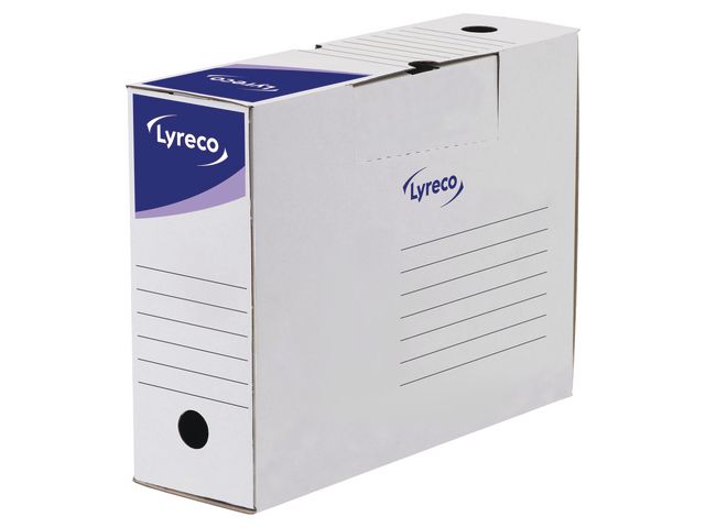 Lyreco Arkivbox manuell rygg vit 200mm, st