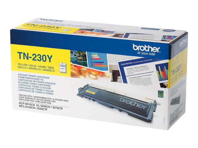 Brother Toner TN-230 Y, TN-230Y, gul, singelförpackning, st
