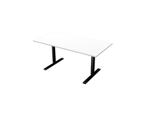 LANAB DESIGN Skrivbord El 160x80cm vitlam/svart, st