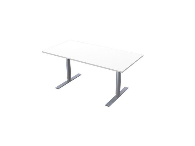 LANAB DESIGN Skrivbord El 160x80cm vitlaminat/grå, st