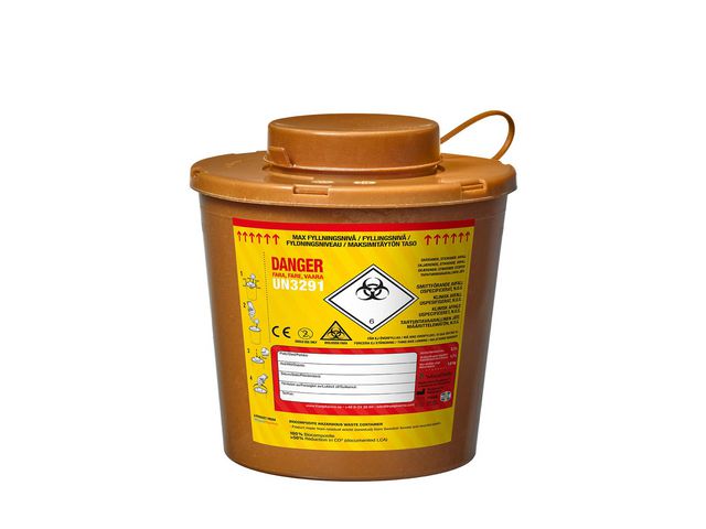 WoodSafe® Kanylburk med lock 2L, fp om 2 st