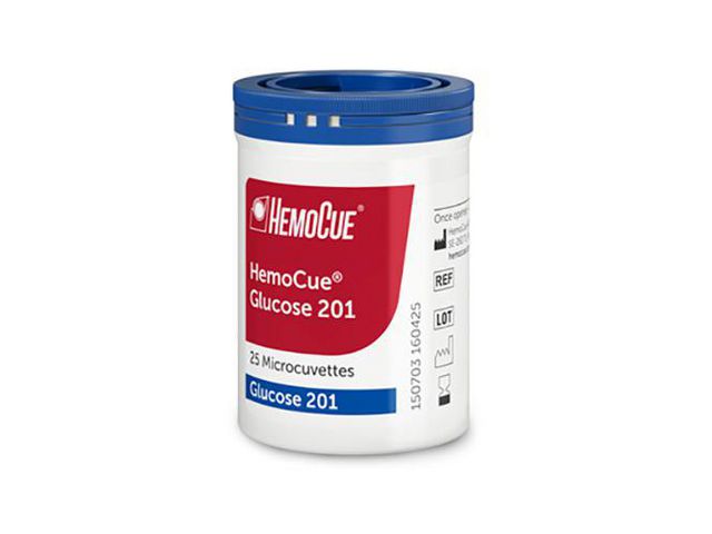 HEMOCUE Kuvett Glucose 201, fp om 100 st