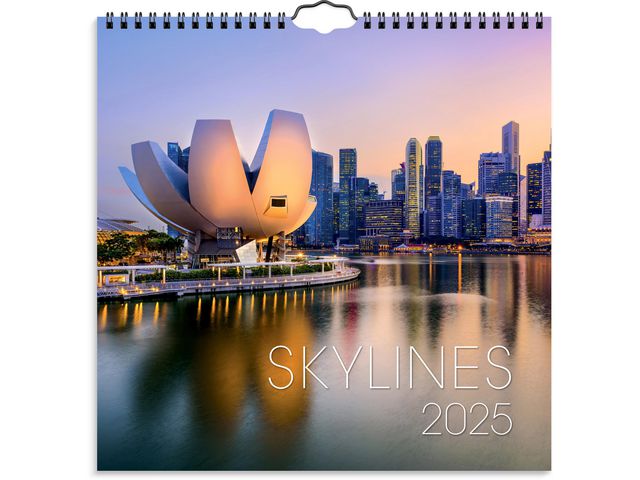 Burde Väggkalender 2025 Skylines, st