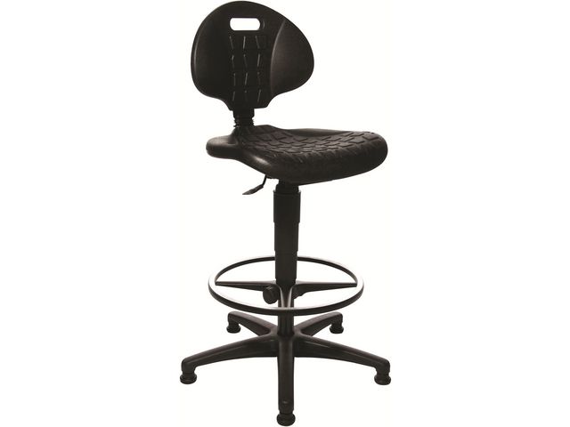 TOPSTAR Tec-20 arbetsstol, polyuretan, 840 x 340 x 430 mm, svart, st