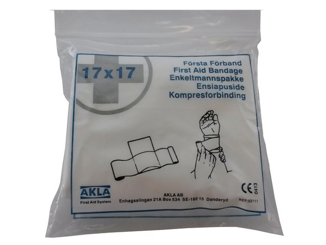 AKLA Första förband 17x17cm, st