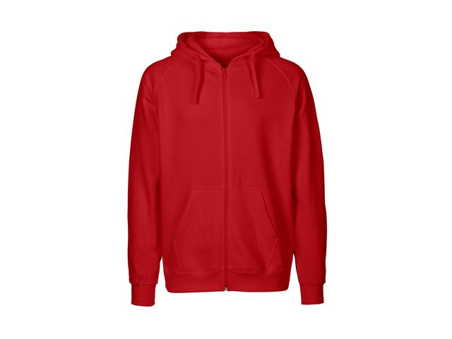 Neutral® Hoodie zip O63301 herr röd 3XL, st