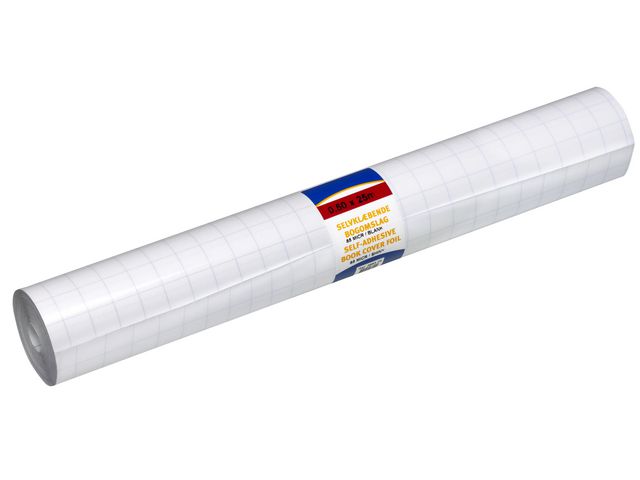 Bantex Bokplast självhäftande 80 my 50cmx25m blank, rulle om 25 m